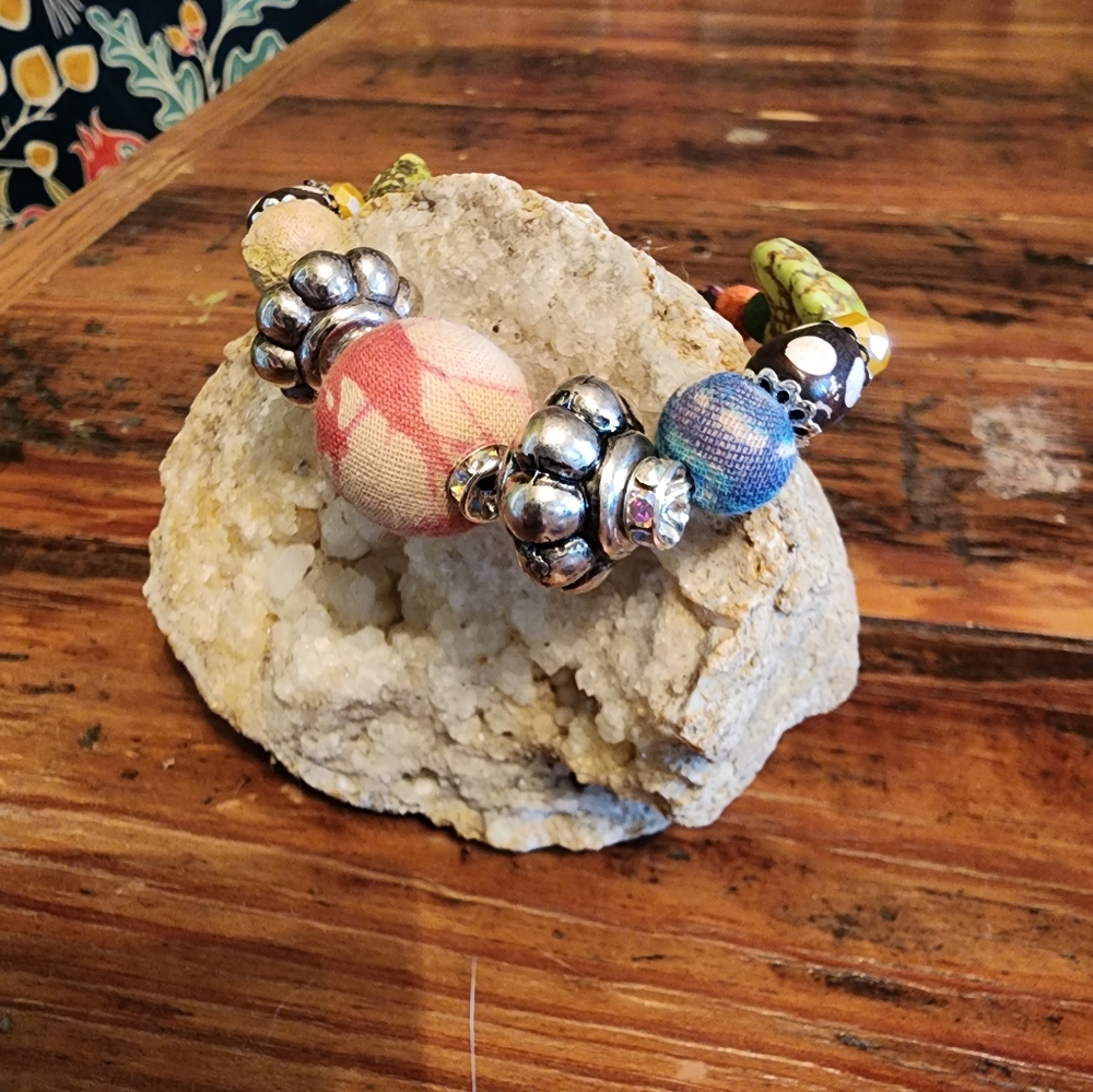 Set of 3 Kantha bracelets from gypsy south. New without tags